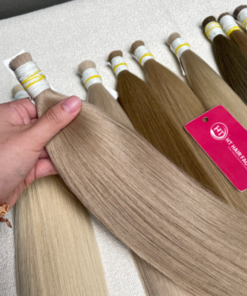 Tóc nối tự nhiên Cao Cấp tóc tẩy/nhuộm màu dài 50cm